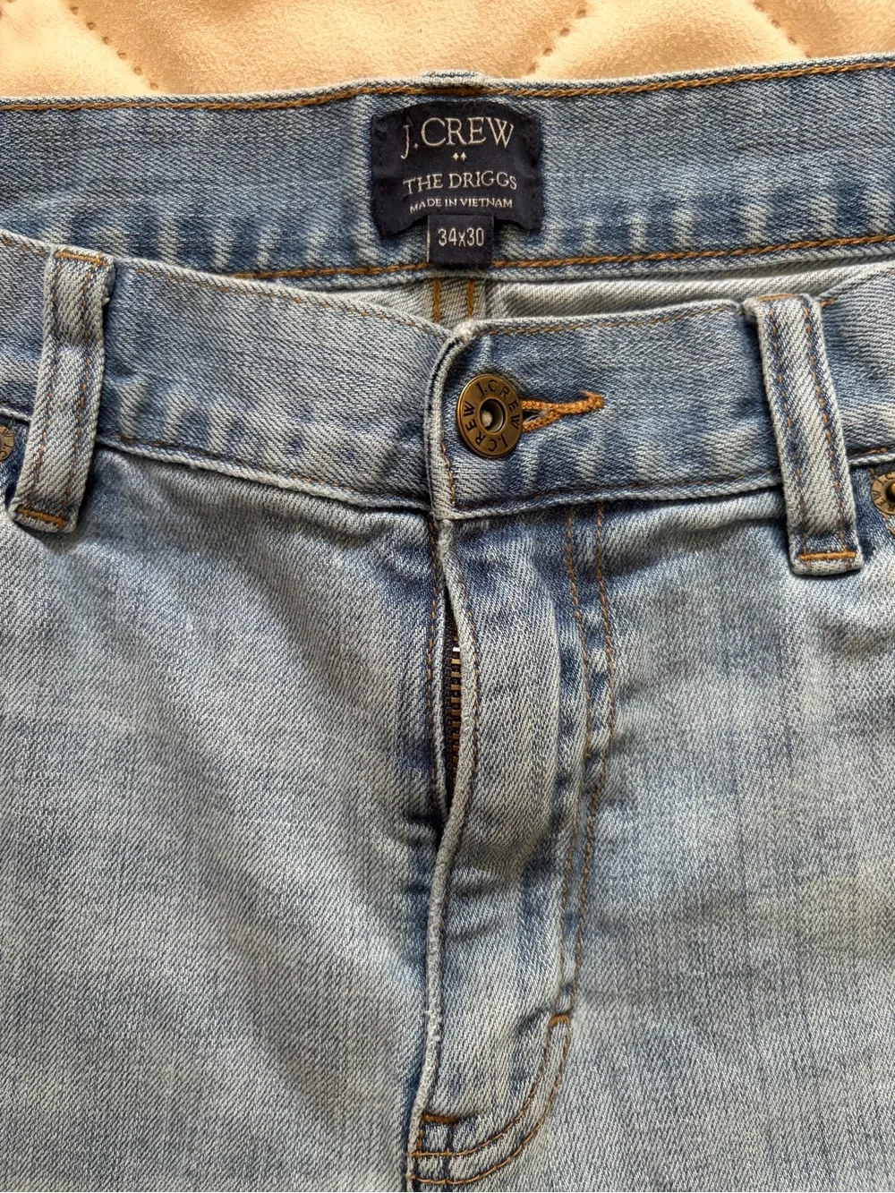 J. Crew Men’s Light Blue Classic Slim Fit Jeans.